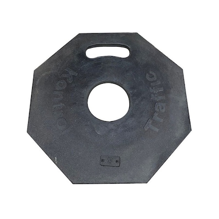Delineator Rubber Base Weights, Vulcanized Rubber, Black